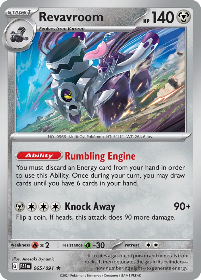 Revavroom #65 Paldean Fates Pokemon card