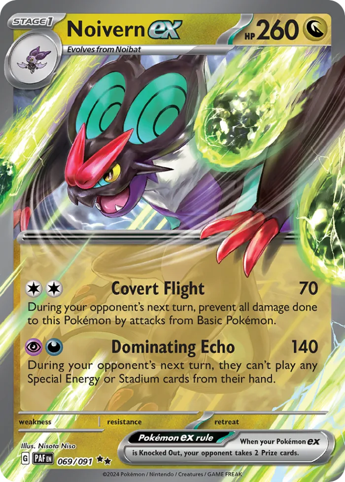 Noivern ex #69 Paldean Fates Pokemon card