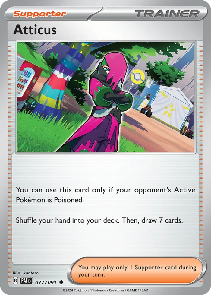Atticus #77 Paldean Fates Pokemon card