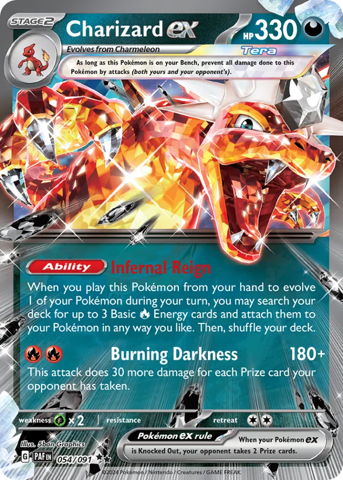 Charizard ex #54 Paldean Fates Pokemon card