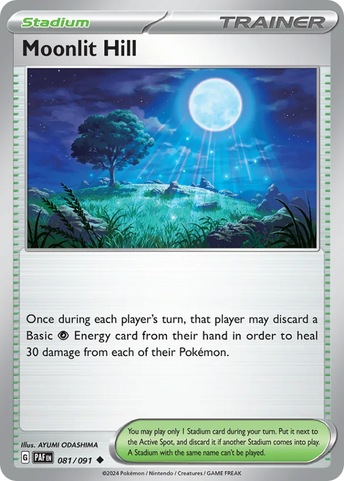 Moonlit Hill #81 Paldean Fates Pokemon card