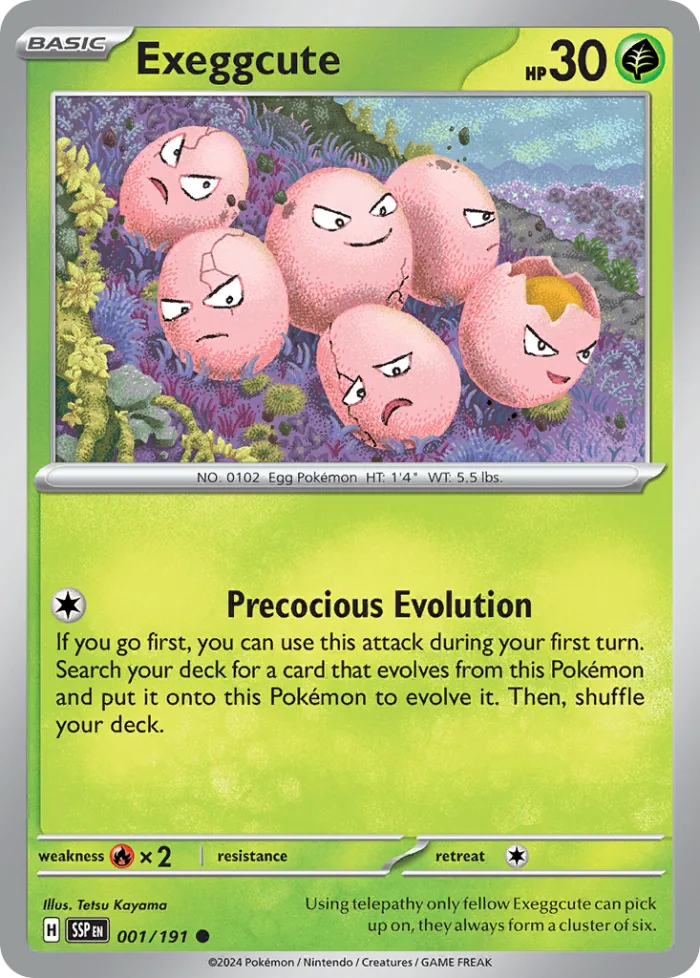 Exeggcute #1 Surging Sparks Pokemon card