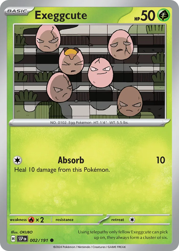Exeggcute #2 Surging Sparks Pokemon card