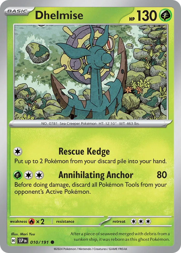 Dhelmise #10 Surging Sparks Pokemon card