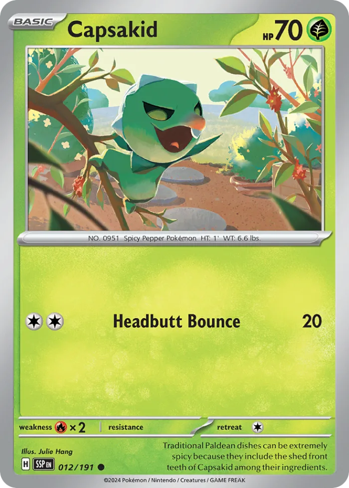 Capsakid #12 Surging Sparks Pokemon card