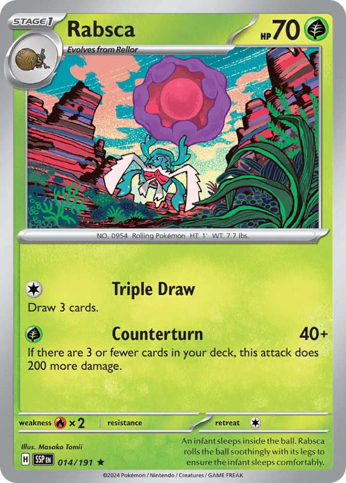 Rabsca #14 Surging Sparks Pokemon card