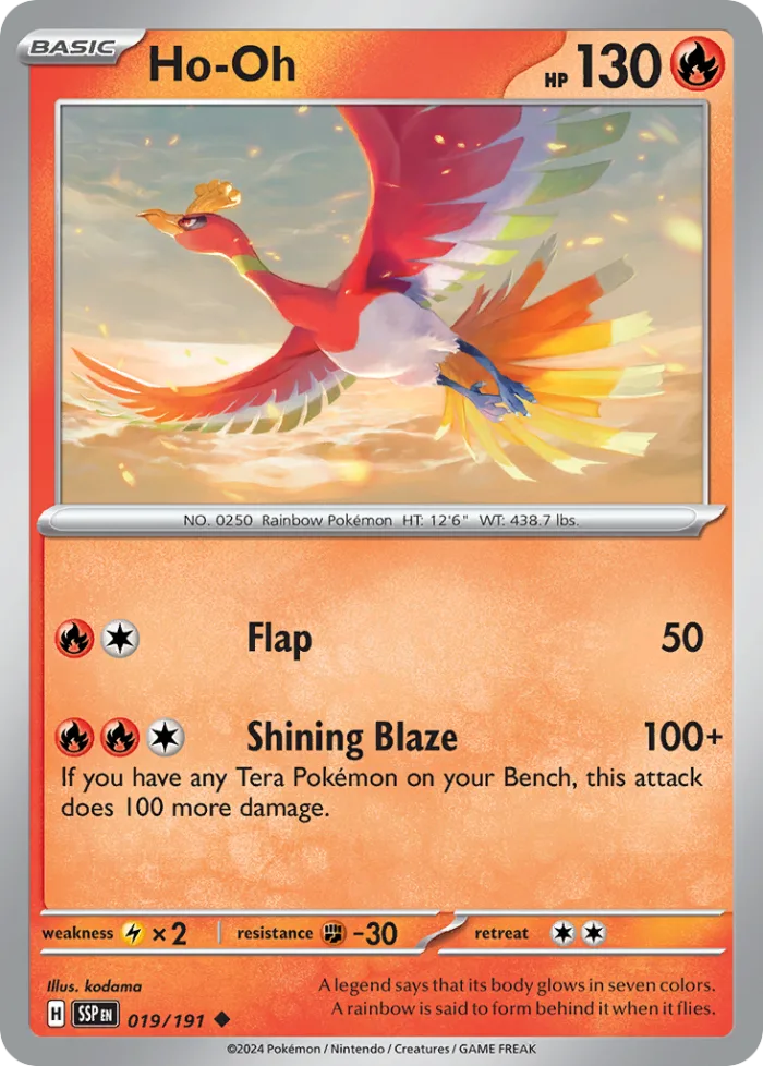 Ho-Oh #19 Surging Sparks Pokemon card