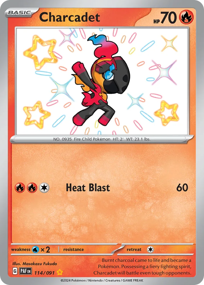 Charcadet #114 Paldean Fates Pokemon card
