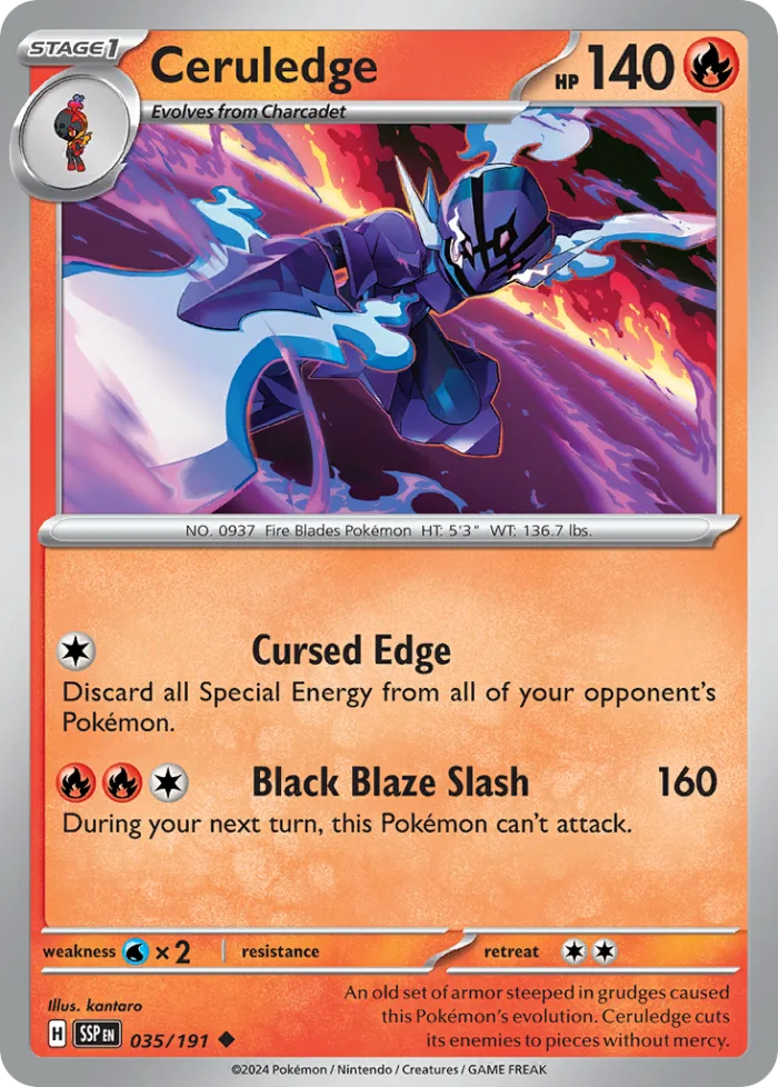Ceruledge #35 Surging Sparks Pokemon card
