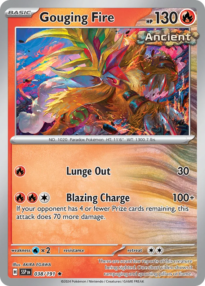 Gouging Fire #38 Surging Sparks Pokemon card