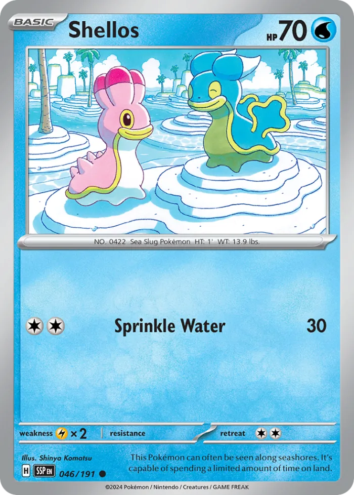 Shellos #46 Surging Sparks Pokemon card