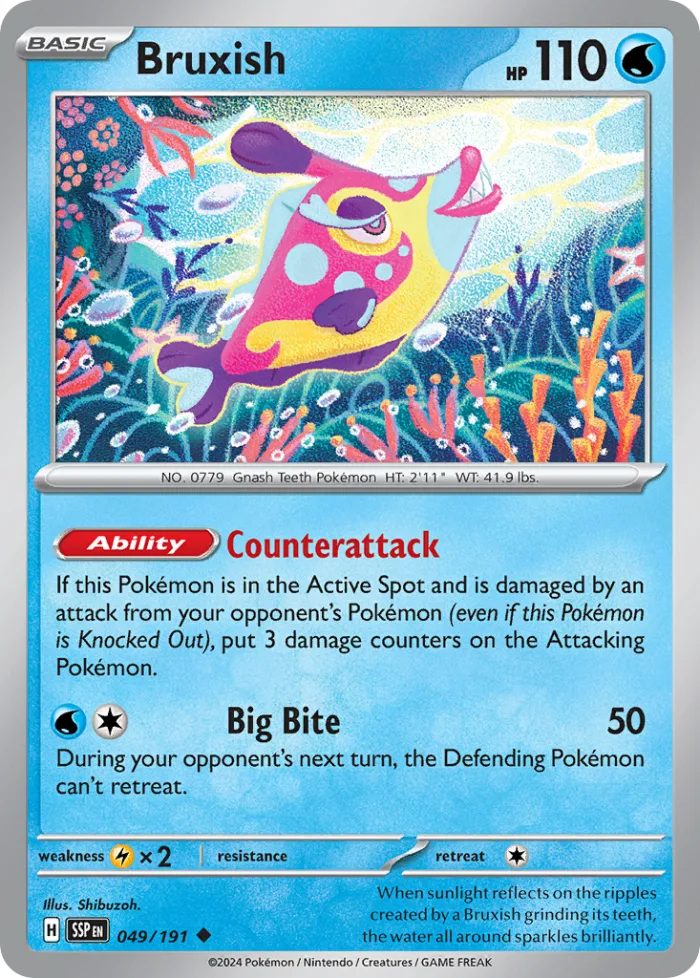 Bruxish #49 Surging Sparks Pokemon card