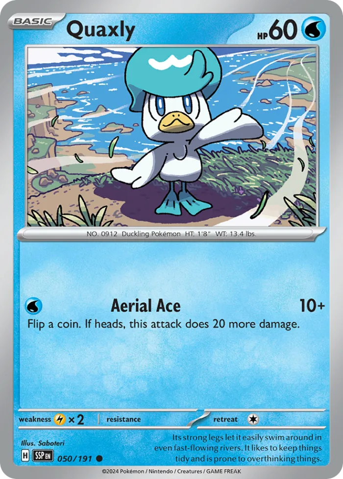 Quaxly #50 Surging Sparks Pokemon card