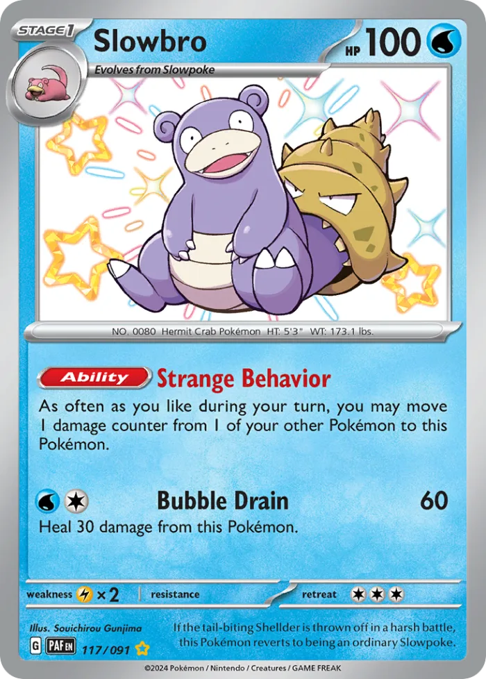 Slowbro #117 Paldean Fates Pokemon card