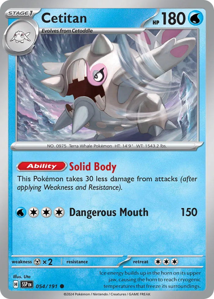 Cetitan #54 Surging Sparks Pokemon card