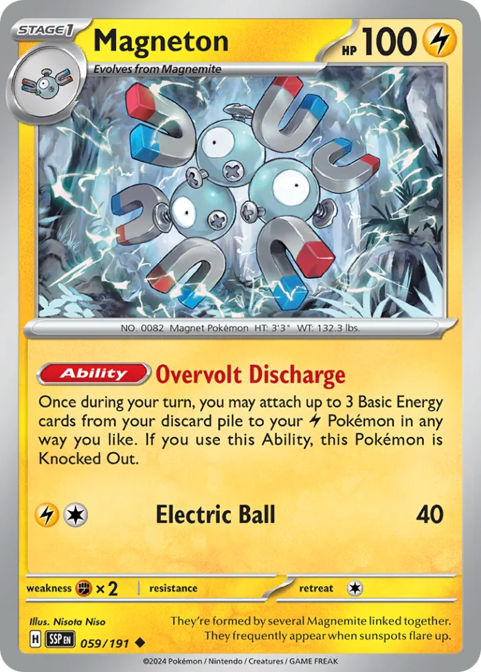 Magneton #59 Surging Sparks Pokemon card
