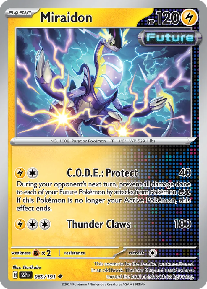 Miraidon #69 Surging Sparks Pokemon card