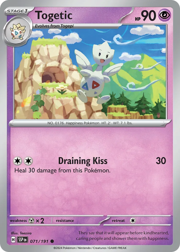 Togetic #71 Surging Sparks Pokemon card