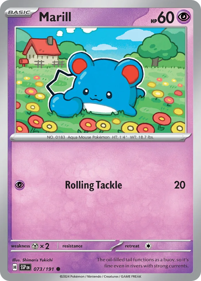 Marill #73 Surging Sparks Pokemon card