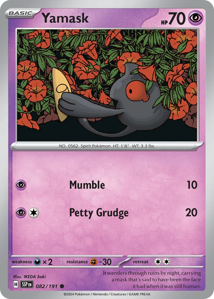 Yamask #82 Surging Sparks Pokemon card