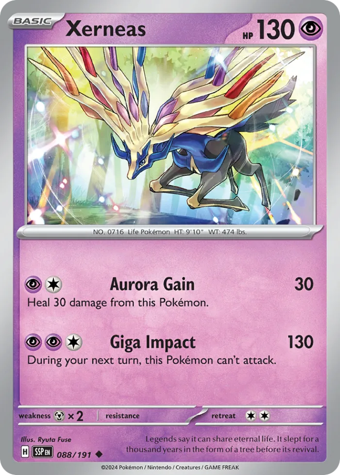 Xerneas #88 Surging Sparks Pokemon card
