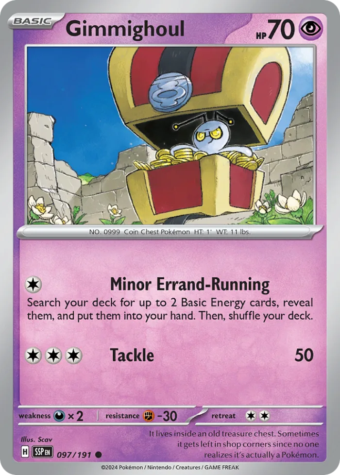 Gimmighoul #97 Surging Sparks Pokemon card