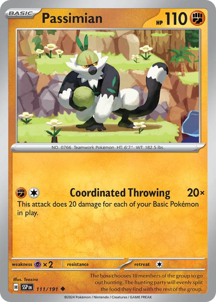 Passimian #111 Surging Sparks Pokemon card
