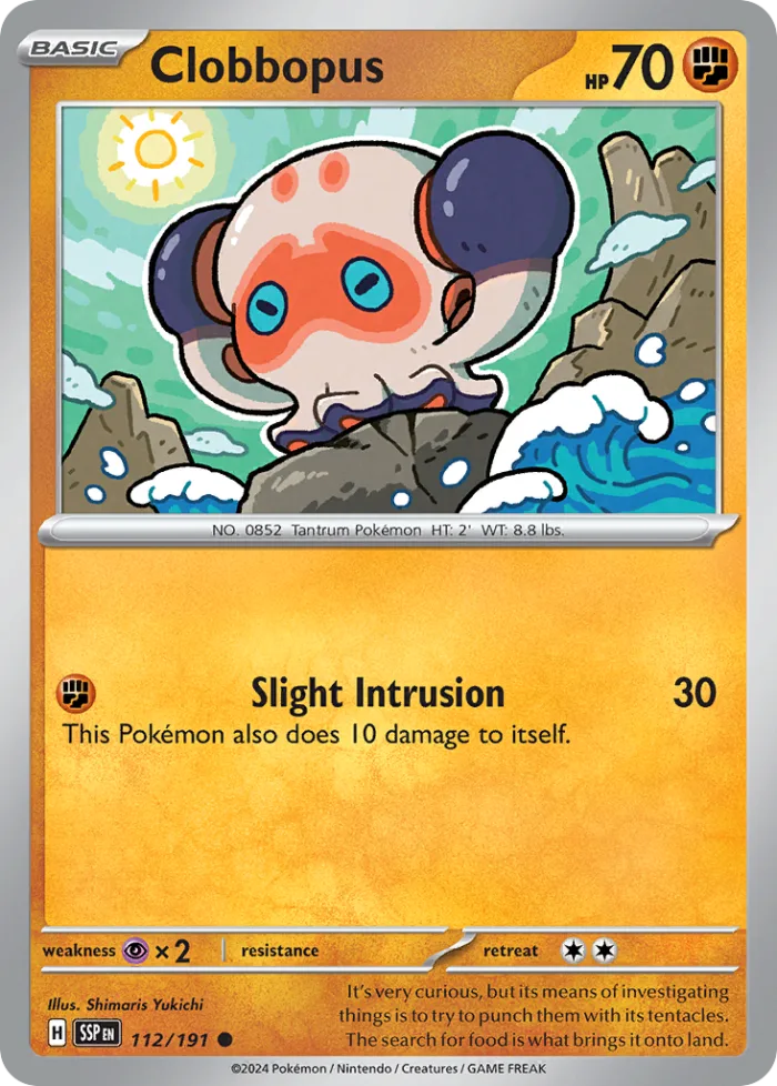 Clobbopus #112 Surging Sparks Pokemon card