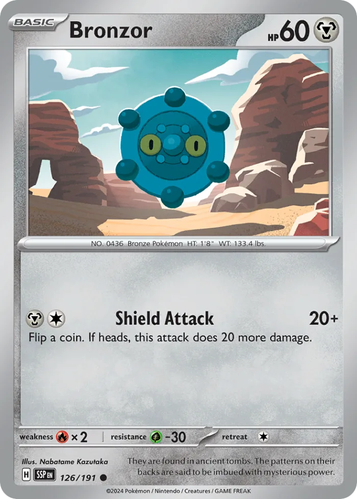 Bronzor #126 Surging Sparks Pokemon card