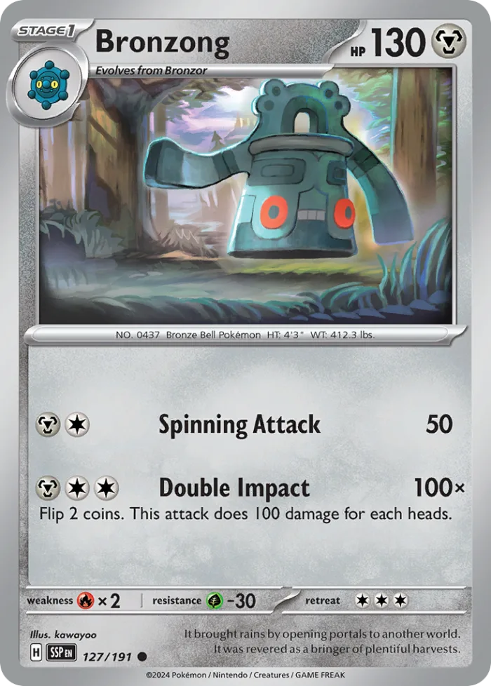 Bronzong #127 Surging Sparks Pokemon card