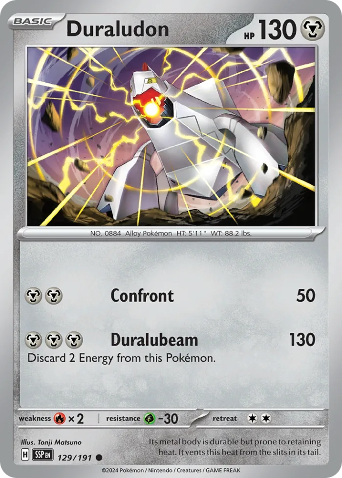 Duraludon #129 Surging Sparks Pokemon card