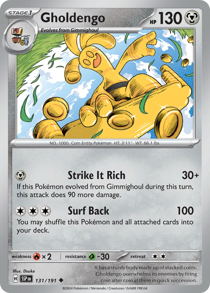 Gholdengo #131 Surging Sparks Pokemon card