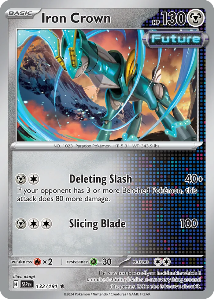Iron Crown #132 Surging Sparks Pokemon card
