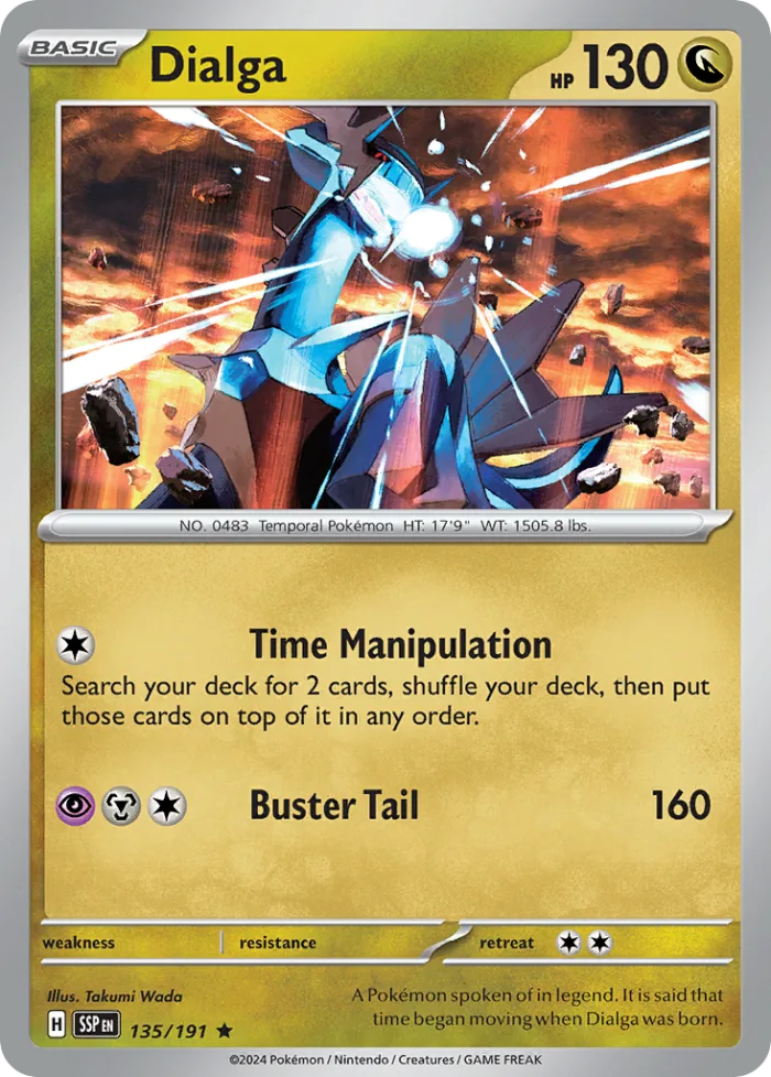 Dialga #135 Surging Sparks Pokemon card