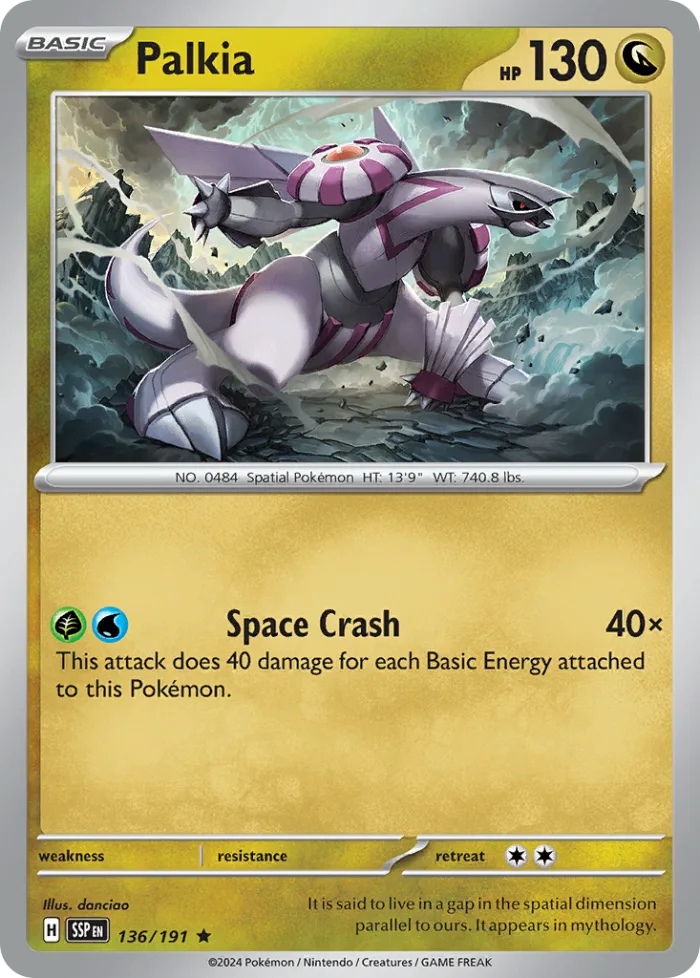 Palkia #136 Surging Sparks Pokemon card