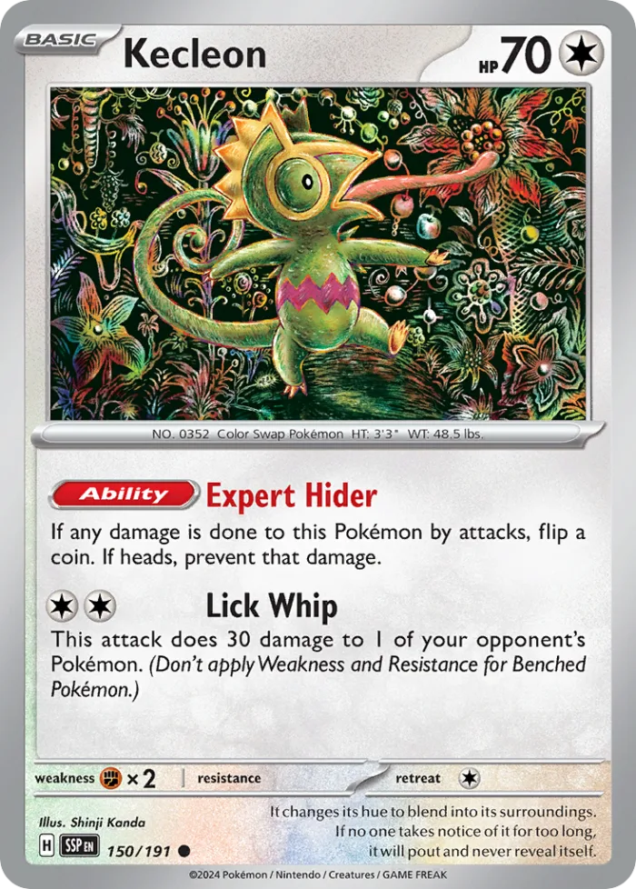 Kecleon #150 Surging Sparks Pokemon card