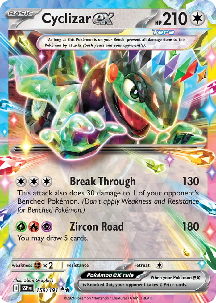 Cyclizar ex #159 Surging Sparks Pokemon card