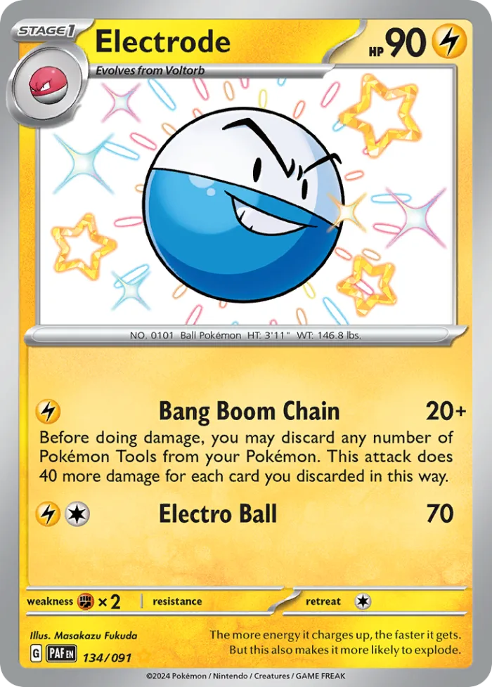 Electrode #134 Paldean Fates Pokemon card
