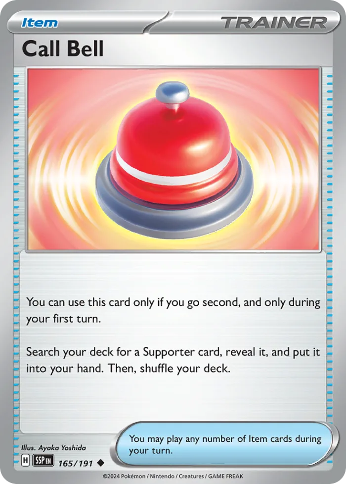Call Bell #165 Surging Sparks Pokemon card