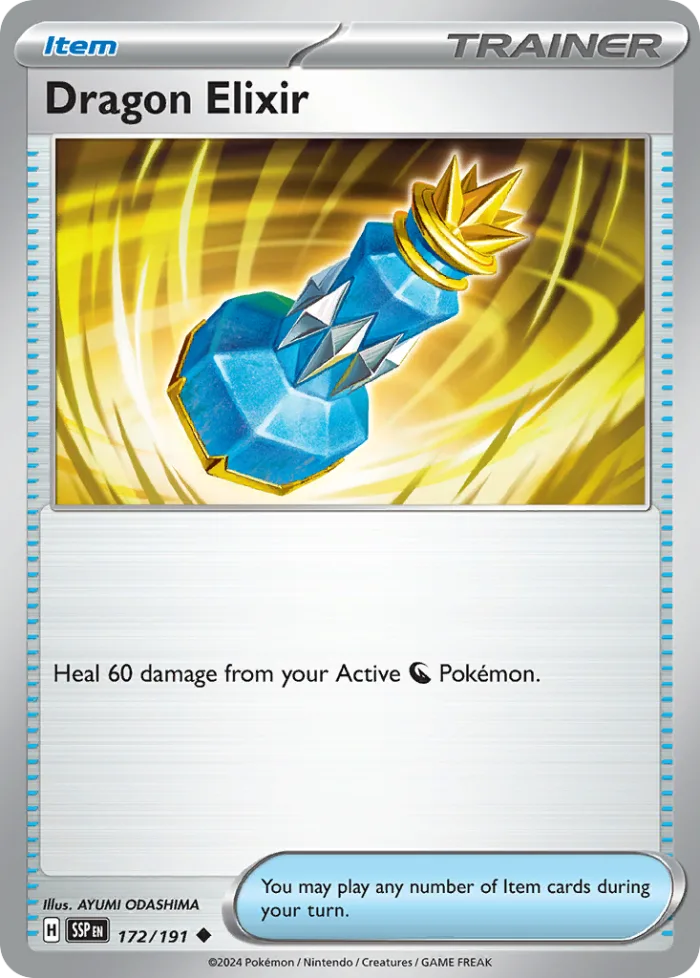Dragon Elixir #172 Surging Sparks Pokemon card