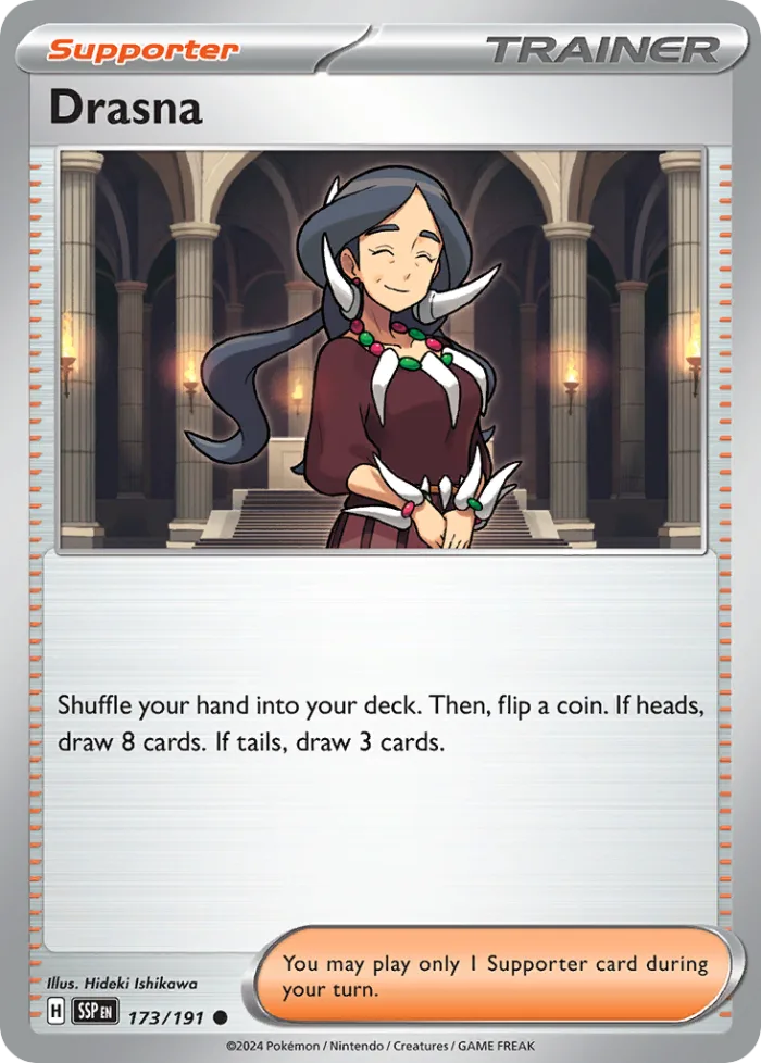 Drasna #173 Surging Sparks Pokemon card