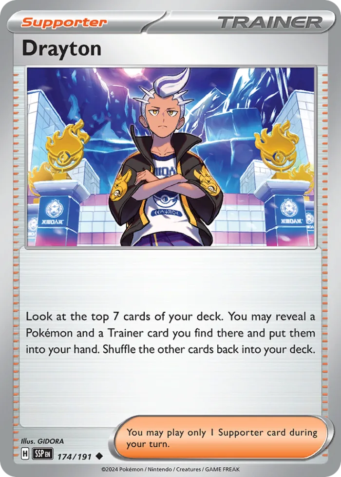 Drayton #174 Surging Sparks Pokemon card