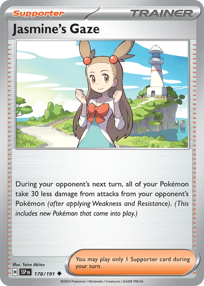 Jasmine's Gaze #178 Surging Sparks Pokemon card