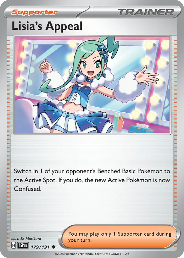 Lisia's Appeal #179 Surging Sparks Pokemon card