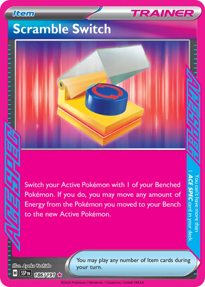 Scramble Switch #186 Surging Sparks Pokemon card