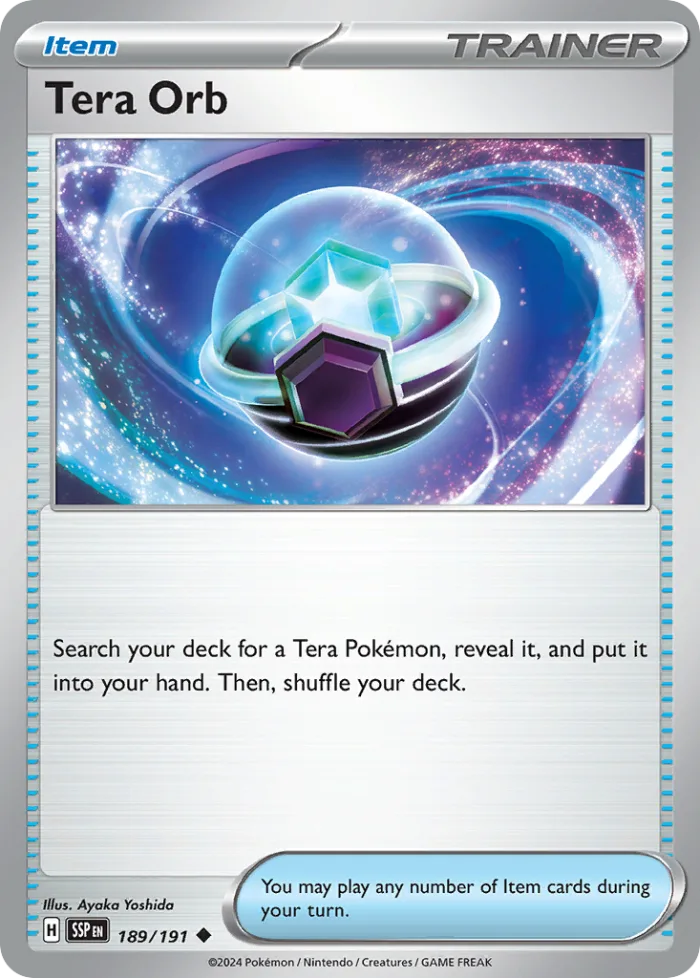 Tera Orb #189 Surging Sparks Pokemon card