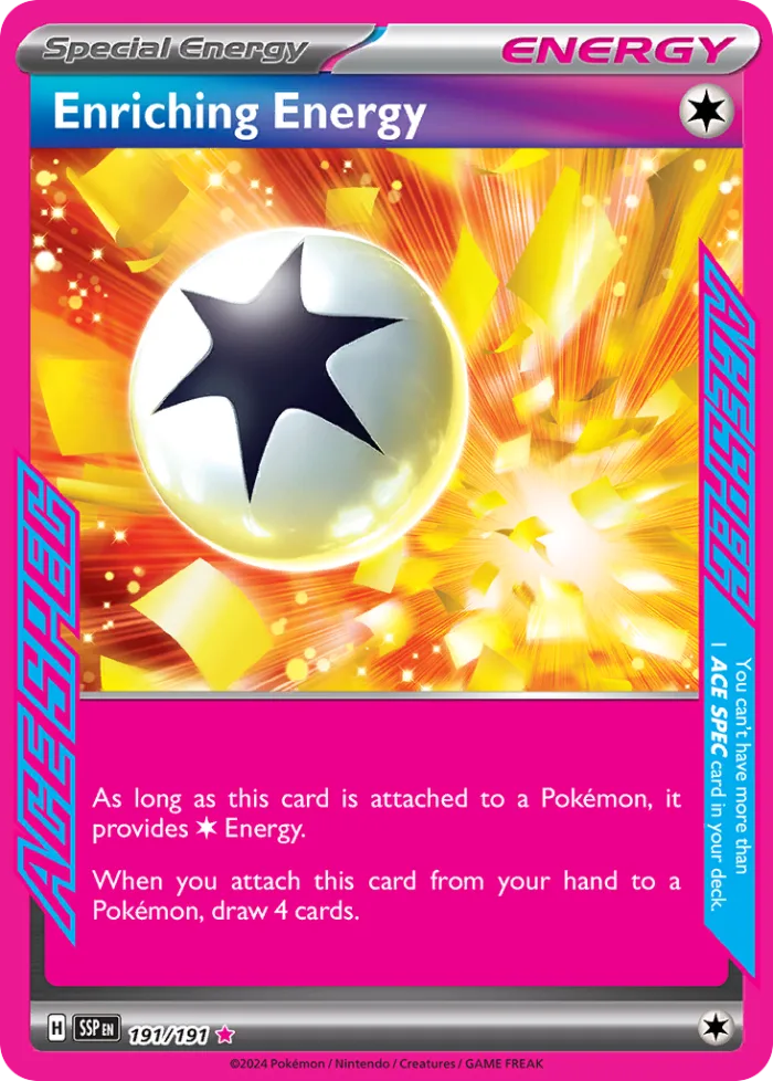 Enriching Energy #191 Surging Sparks Pokemon card