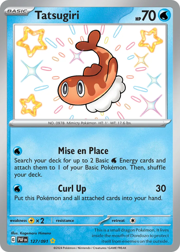 Tatsugiri #127 Paldean Fates Pokemon card