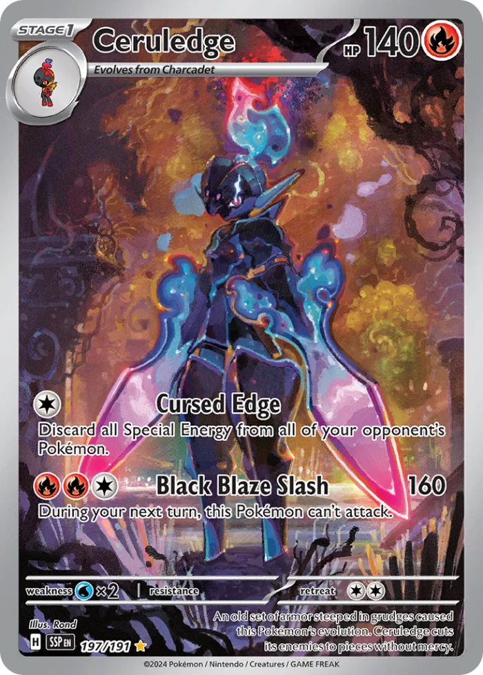 Ceruledge #197 Surging Sparks Pokemon card