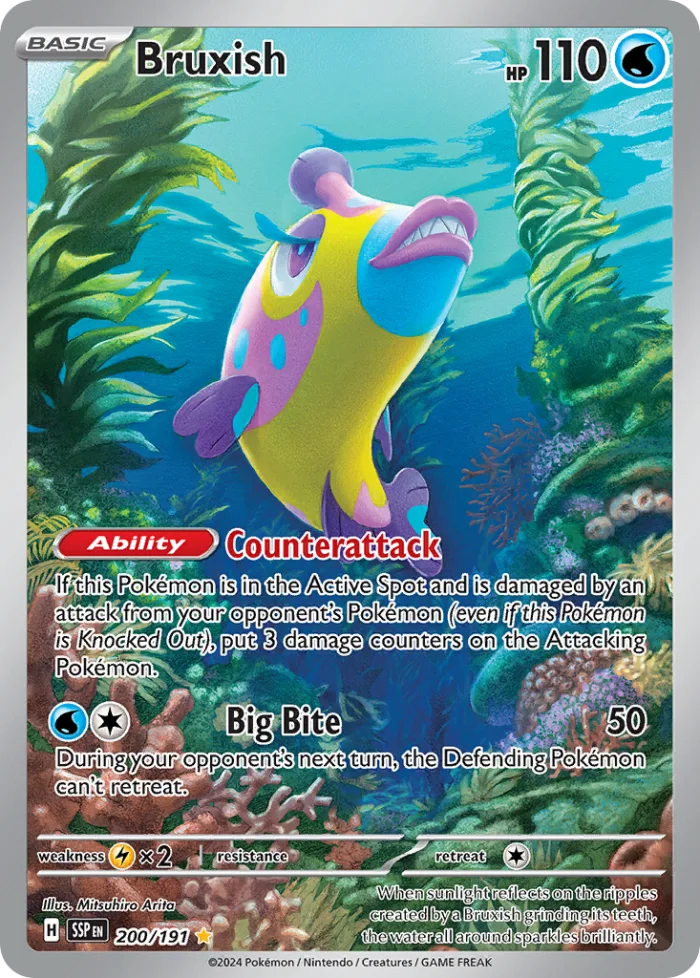 Bruxish #200 Surging Sparks Pokemon card